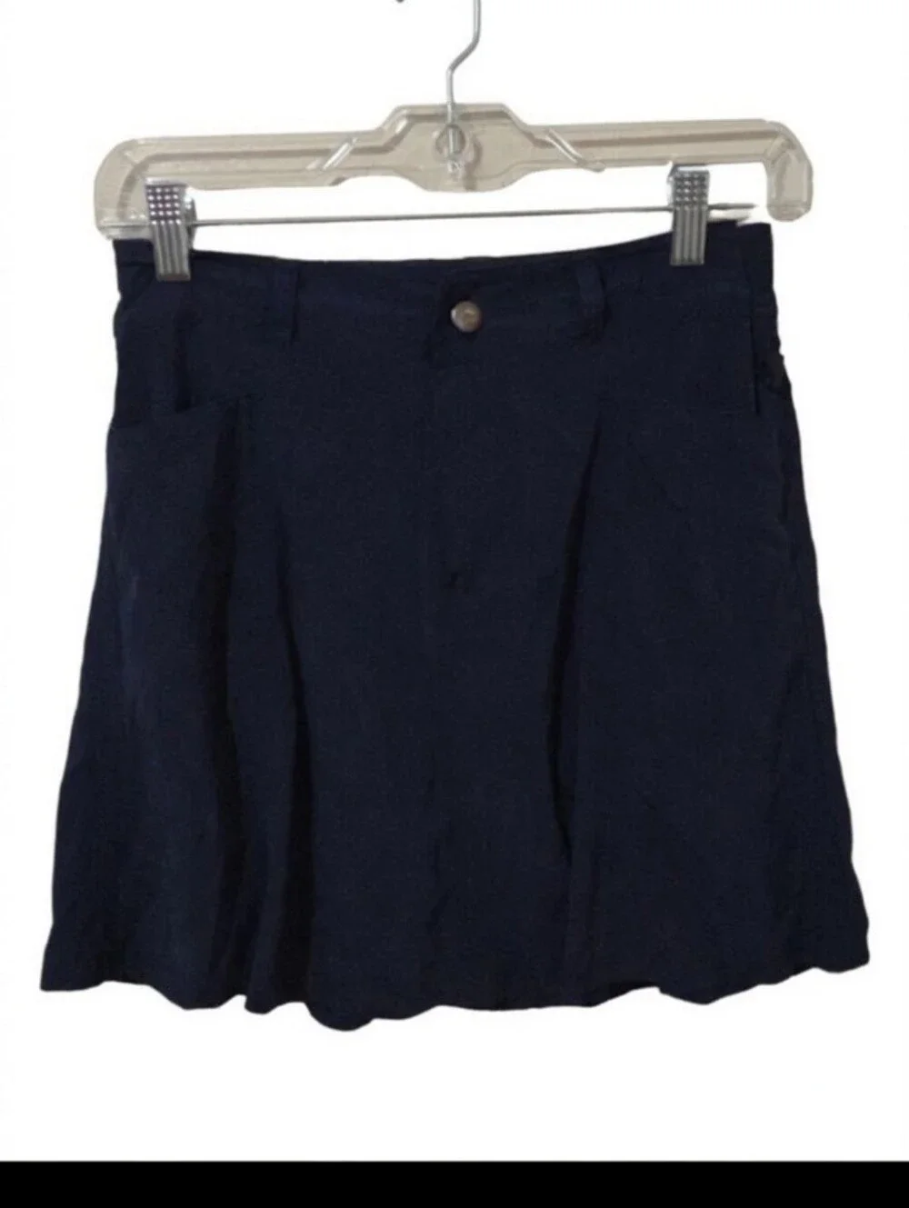 L.L. Bean Skort Women's Size 2‎ Navy Blue Preppy Nautical Tenniscore Classic